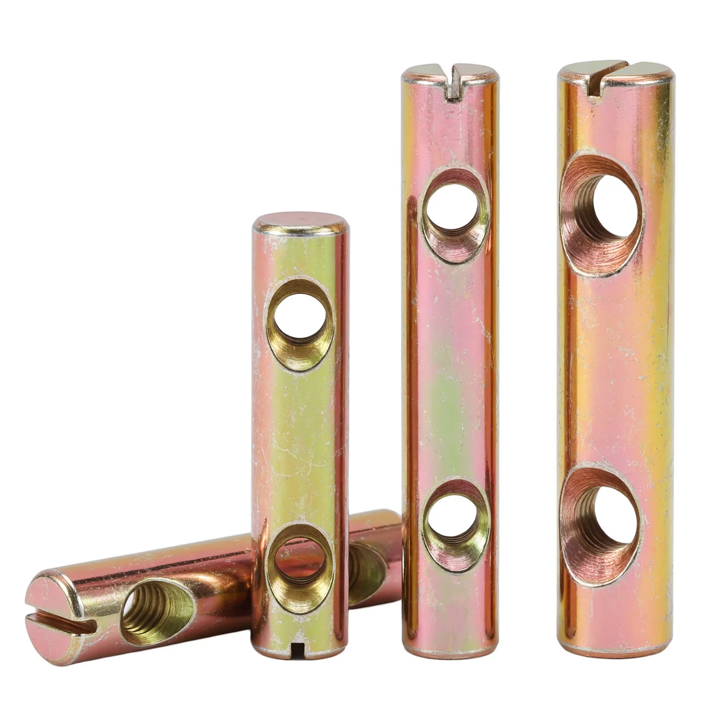 20Pcs Twin Hole Cross Dowel Nut For Bolt Furniture Bed Cabinet Cribs Chair