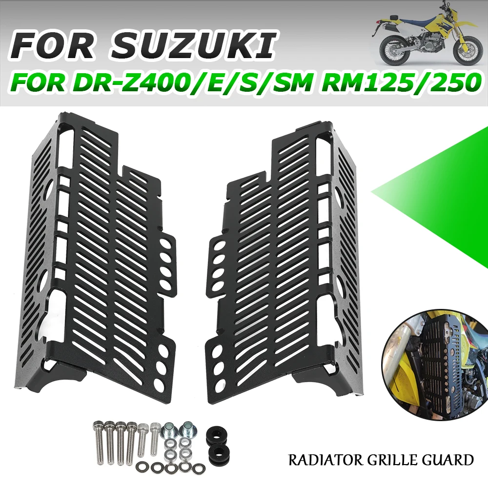 

Motorcycle Radiator Cover Grille Protector Guard Grill Mesh For SUZUKI DR-Z400SM DR-Z400E DR-Z400S RM125 RM250 RM 125 RM 250