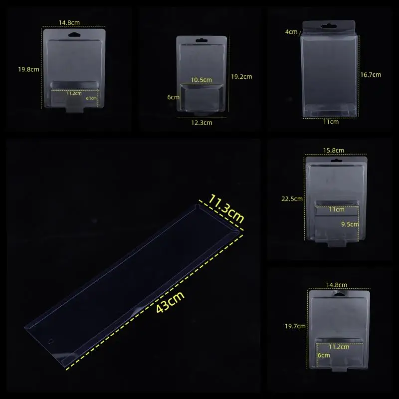 1/5Pcs Sliding Card Plastic Blister Packaging With Card Insert Wind Fire Wheel Folding Vacuum Molding PVC Toy Car Packaging Box