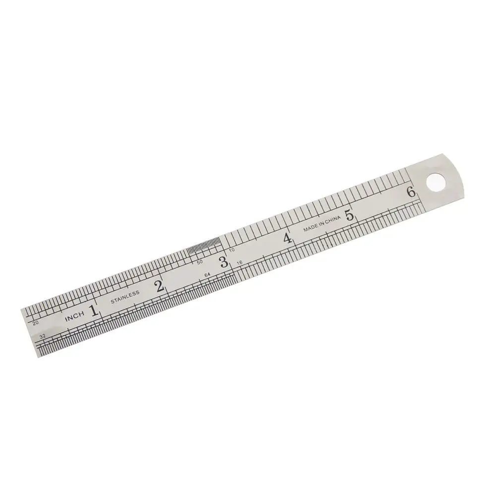 Stainless Steel Office Accessories Precision Double Sided Stationery Drafting Supplies Measuring Tool Straight Ruler