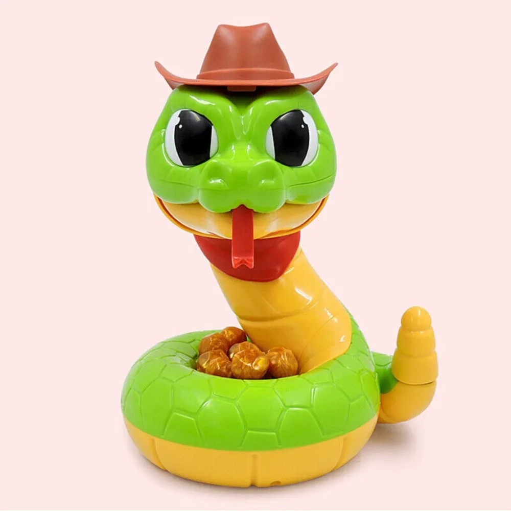 Cartoon Electric Rattlesnake Toys Snake Head Pop-up Snake for Children Toys