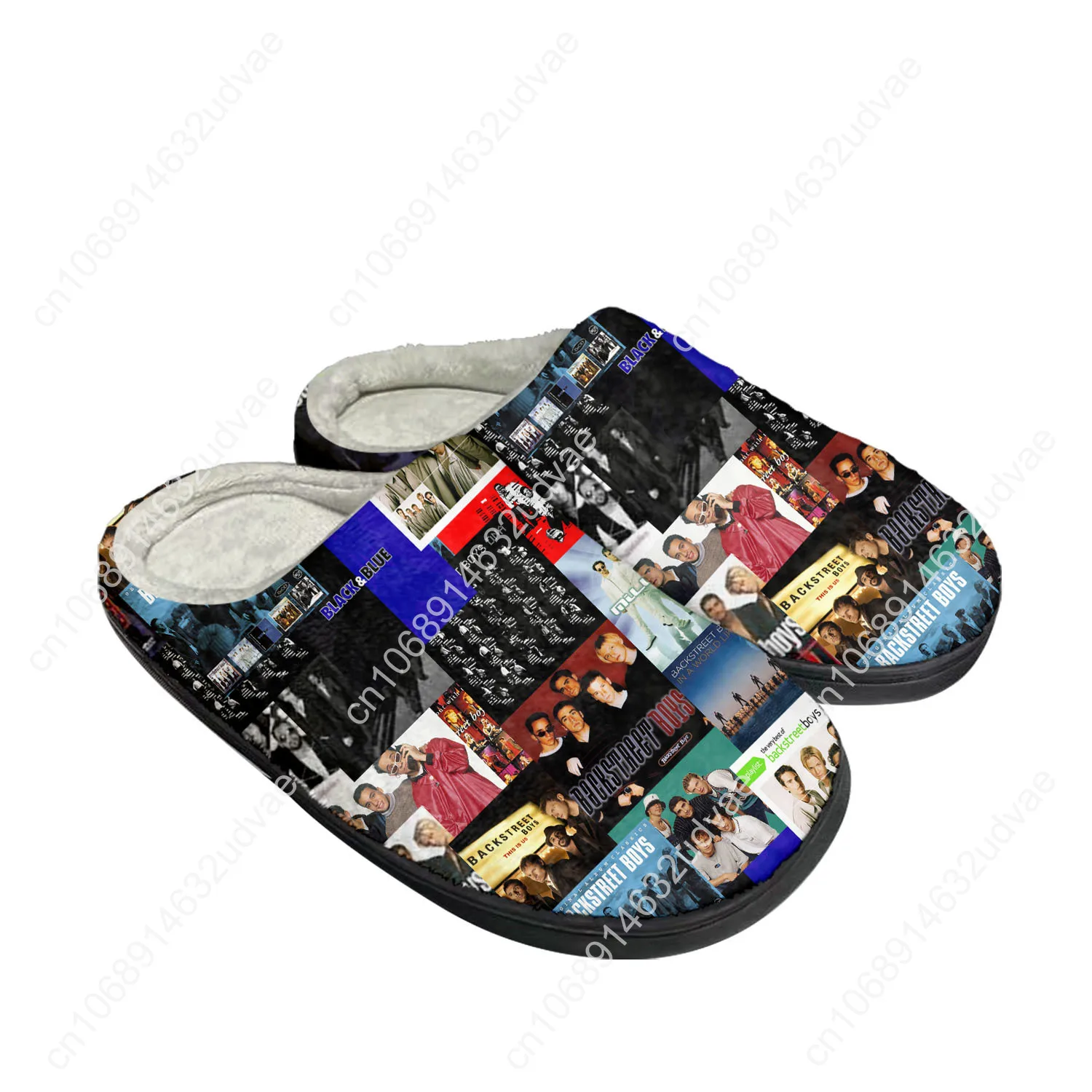 Backstreet Boys Pop Band Bsb Home Cotton Custom Slippers Mens Womens Sandals Plush Bedroom Keep Warm Shoe Thermal Slipper Black
