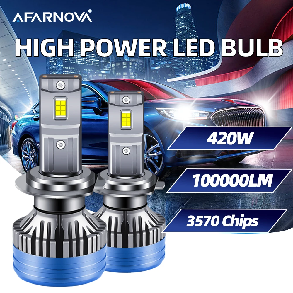 

H7 H4 Car Headlight Bulbs Plug and Play 880 881 H27 5202 H16 9004 9007 H13 9012 H1 H11 9006 9005 Auto LED Light Fog Lamp Bulb