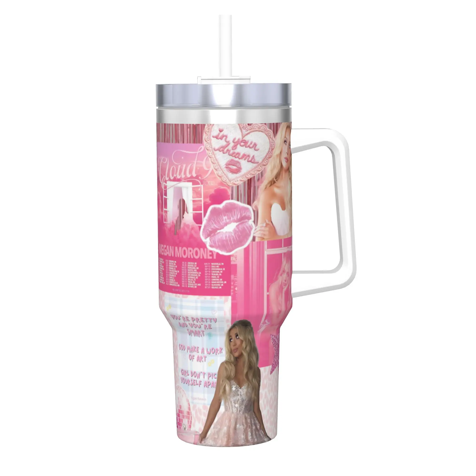 Megan Moroney Singer  Tumbler 40oz Stainless Steel Double Wall Vacuum Insulated  Tumblers Cup With Straw