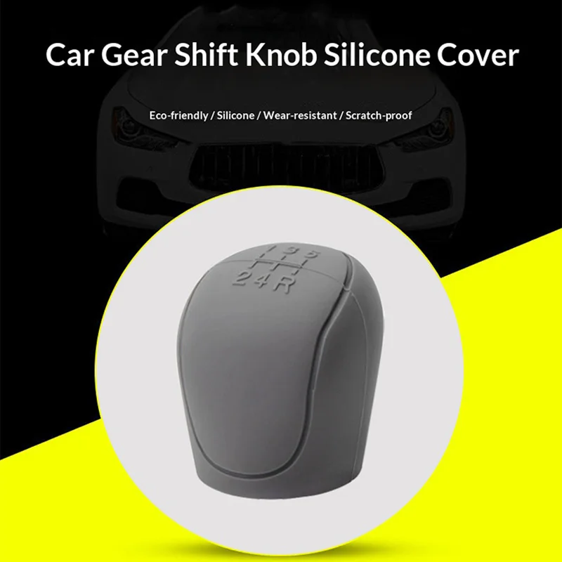 

For Ford 5-Speed Manual Gear Shift Cover - Silicone Non-Slip Handbrake Grip, Car Gear Knob Protector Accessory