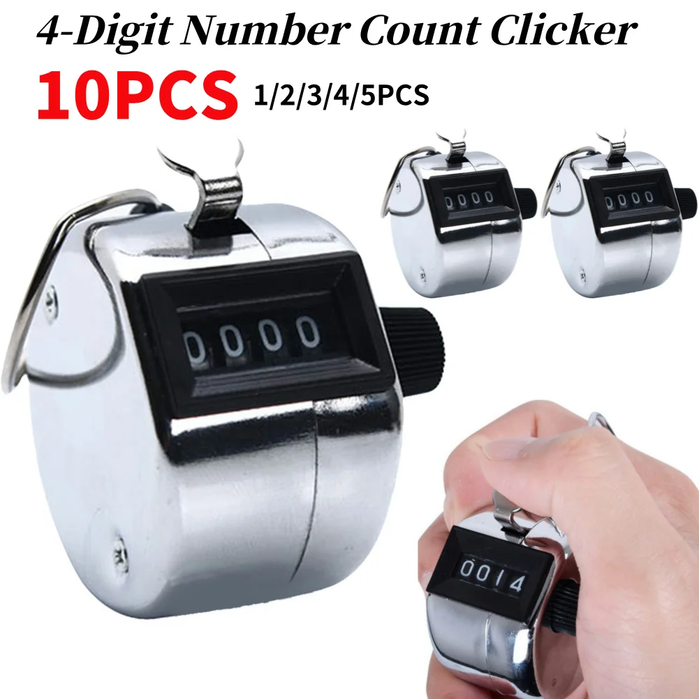 Hand Mechanical Counters Clickers Number Counter Pitch Counter for Counting Knitting Coaching Golf Fishing