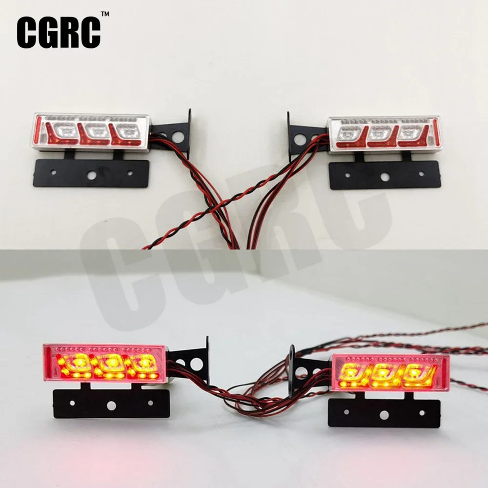 Metal Rear Light Group System Brake Back Turn Light For 1/14 Tamyia Rc Truck Tipper Dump Scania Actros Man 620 1851 3363 56352