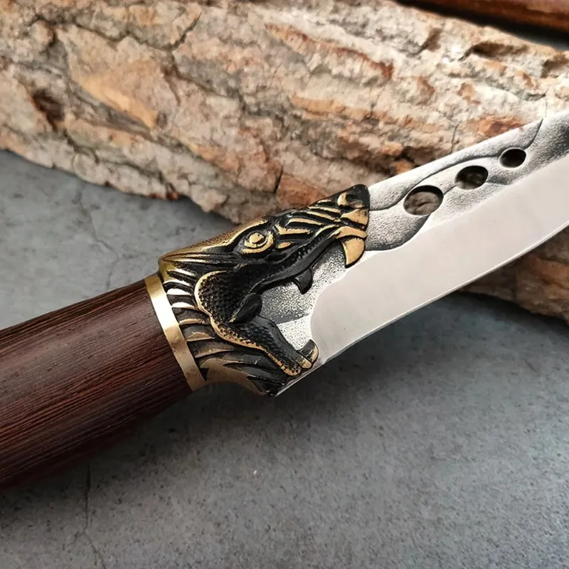 Stainless Steel Boning Fishing Knives for Meat Fruit Vegetables Kitchen Chef Butcher Knife Wood Handle Kitchen Tools