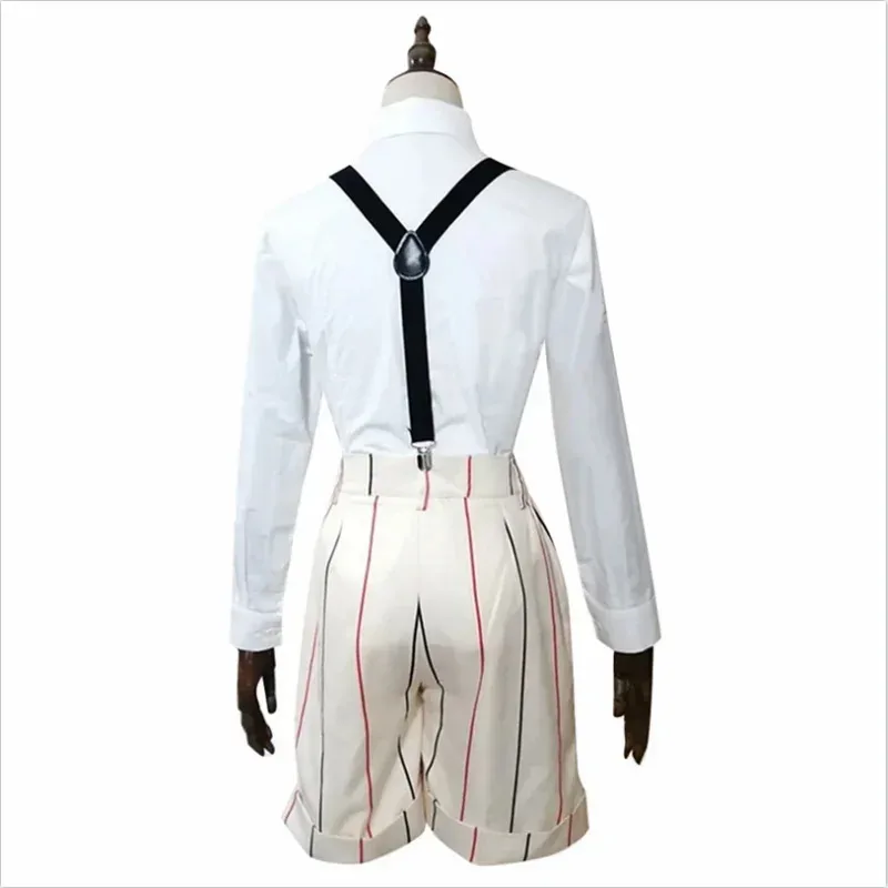 az15Anime Bungou Stray Dogs Yumeno Kyusaku Costume Cosplay Bambola Giocattolo Cappello Zaino Sciarpa Set completo Scarpe e parrucca