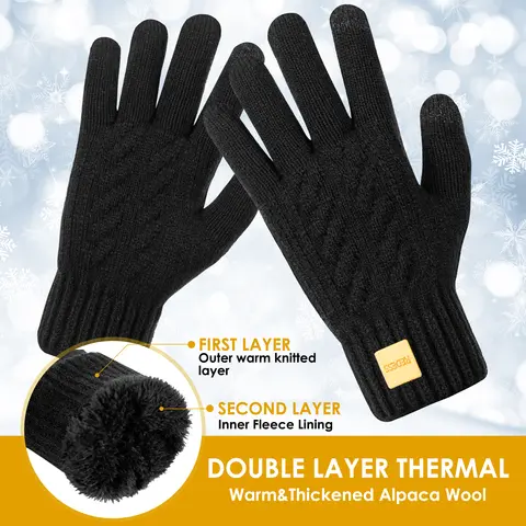 6 best sales पुरुषों के लिए सर्दियों के दस्ताने - №4