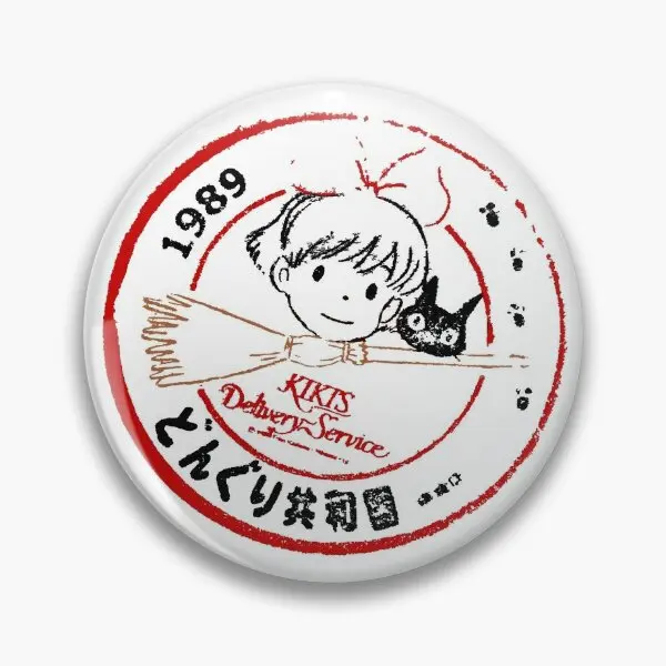 Kikis servicio de entrega sello botón suave Pin joyería broche insignia dibujos animados moda lindo sombrero Metal mujer regalo decoración divertido