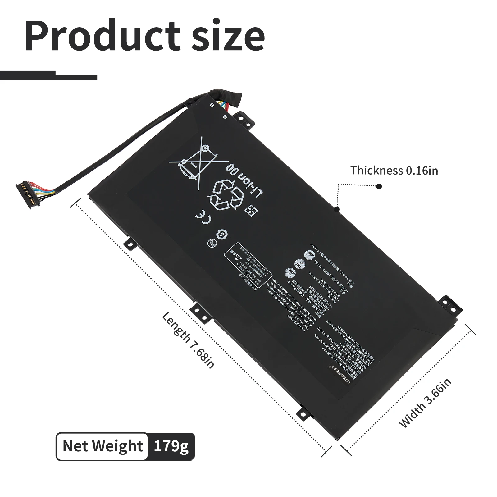 HB4593J6ECW Battery For Huawei MateBook 13 2020 WRT-W19 WX9 W29 I7 HN-W19L W19R WRT-W09 W19L WRTB-WFH9L WRTB-WFH9F WRTB-WAH9L