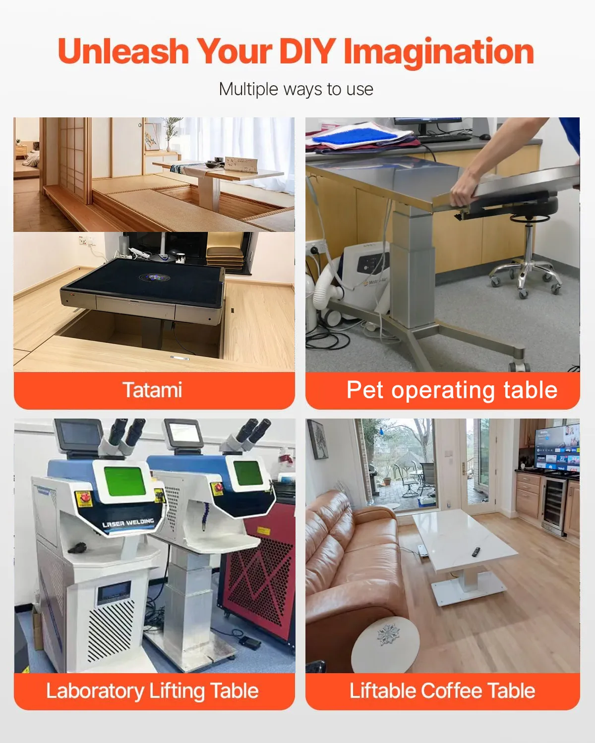 Customizable Telescopic Electric Lifting Column Aluminum 200kg Load 400mm Stroke Low Noise Actuator for Single Leg Desk