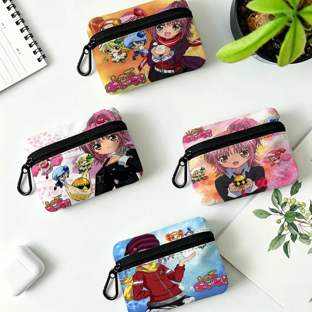 S-Shugo-Chara-Magical Oxford Cloth Zipper Coin Purse Portable Hanging Key Pouch Organizer For Travel Cosmetic Bag