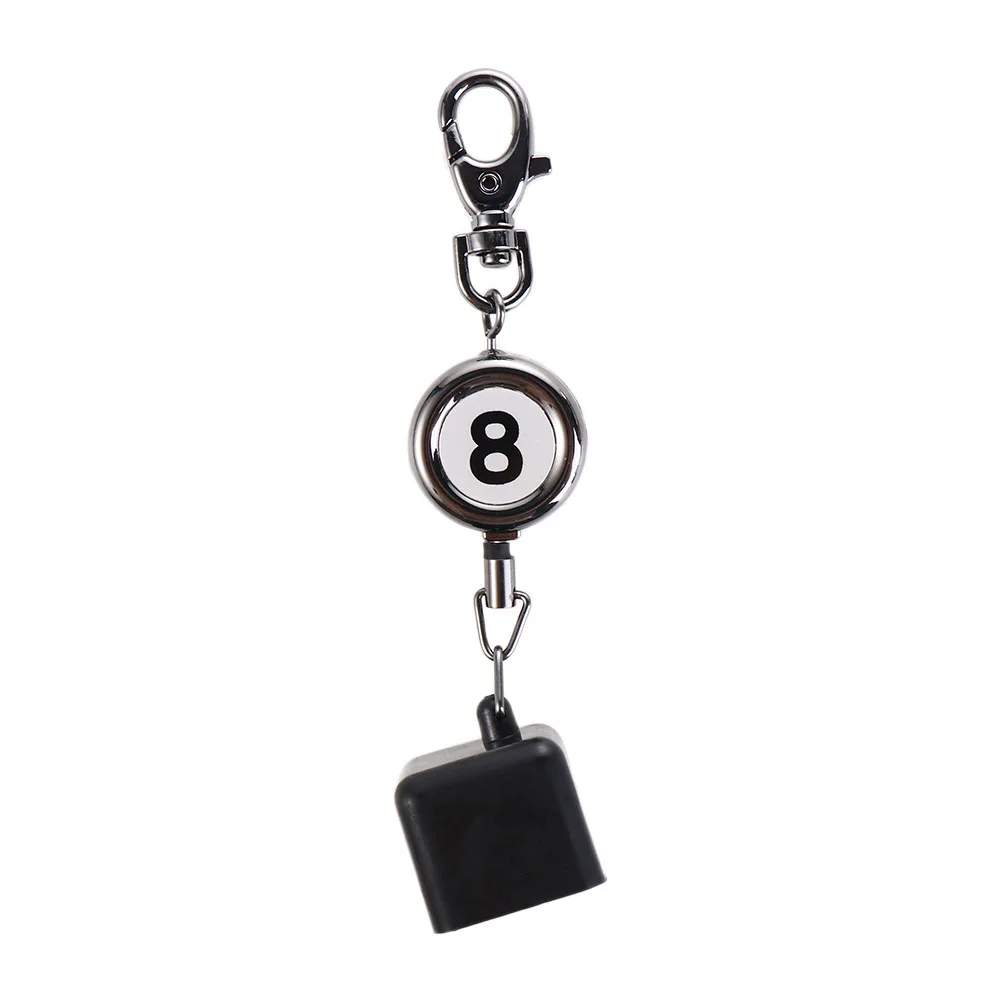 

Chain Drawing Belt Clip Keyrings Billiards Chalk Holder Chalk Storage Holder Retractable Choker Clip Snooker Pool Chalk Holder