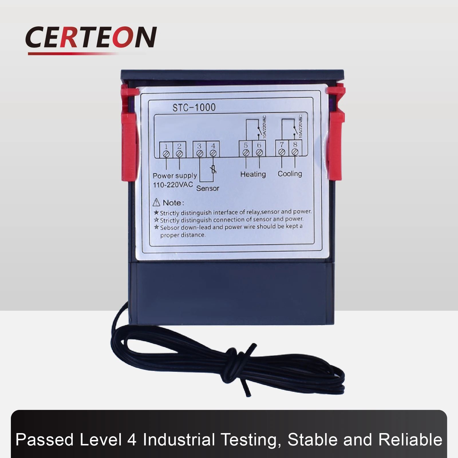 STC-1000/3000 Digital Thermostat Controller 12V/24V/220V Microcomputer Relay for Incubator Heating Cooling
