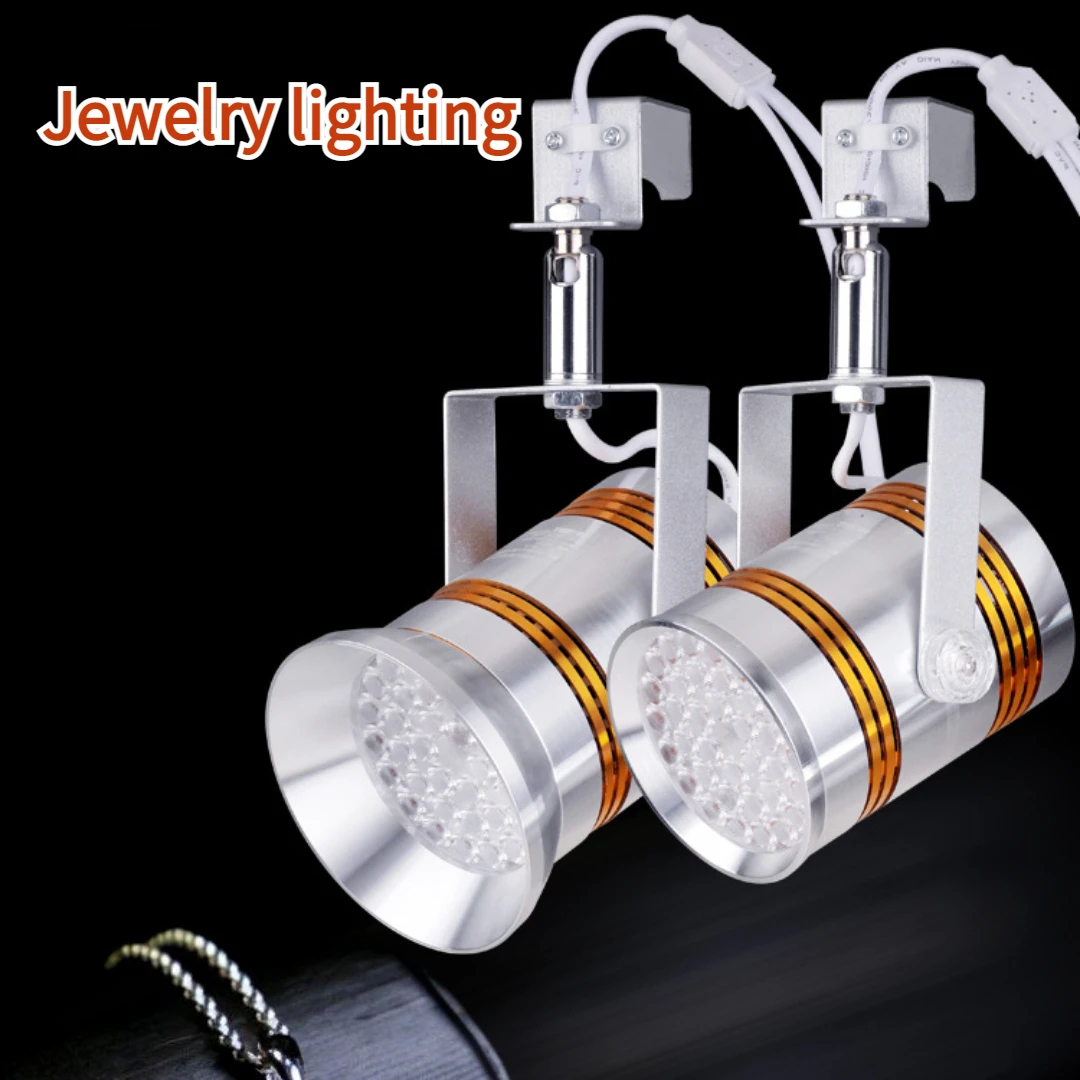 ضوء معرض مجوهرات اليشم ، مضاد للوهج ، تعتيم ذكي ، تعديل اللون ، لون حقيقي ، حجر صغير جدًا ، تركيب سريع ، 75 واط