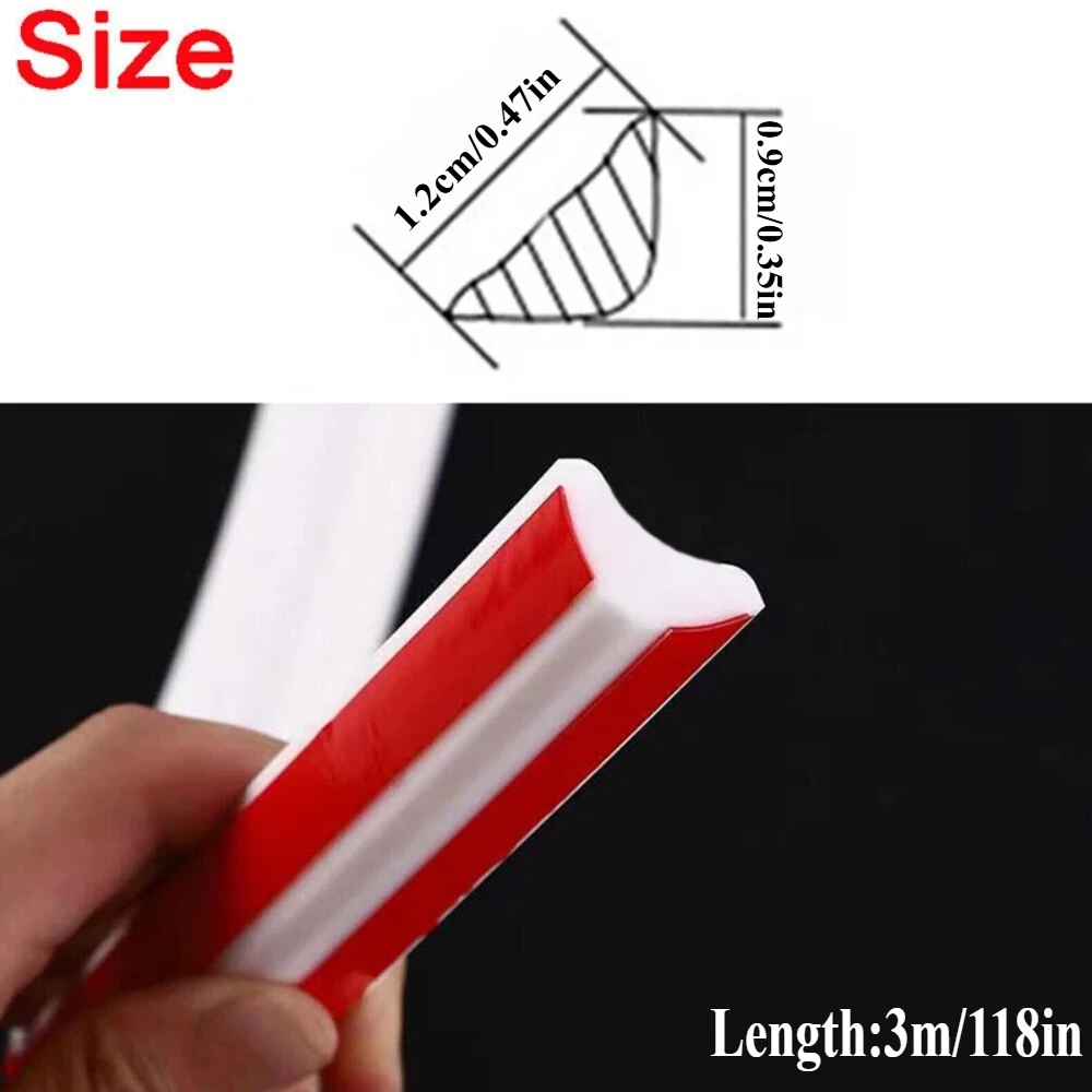 1pc 3m Self-adhesive Wall Inner Corner Line Molding Caulk Ceiling Internal Corner Skirting Line Edge Trim Strip DIY Home Decor