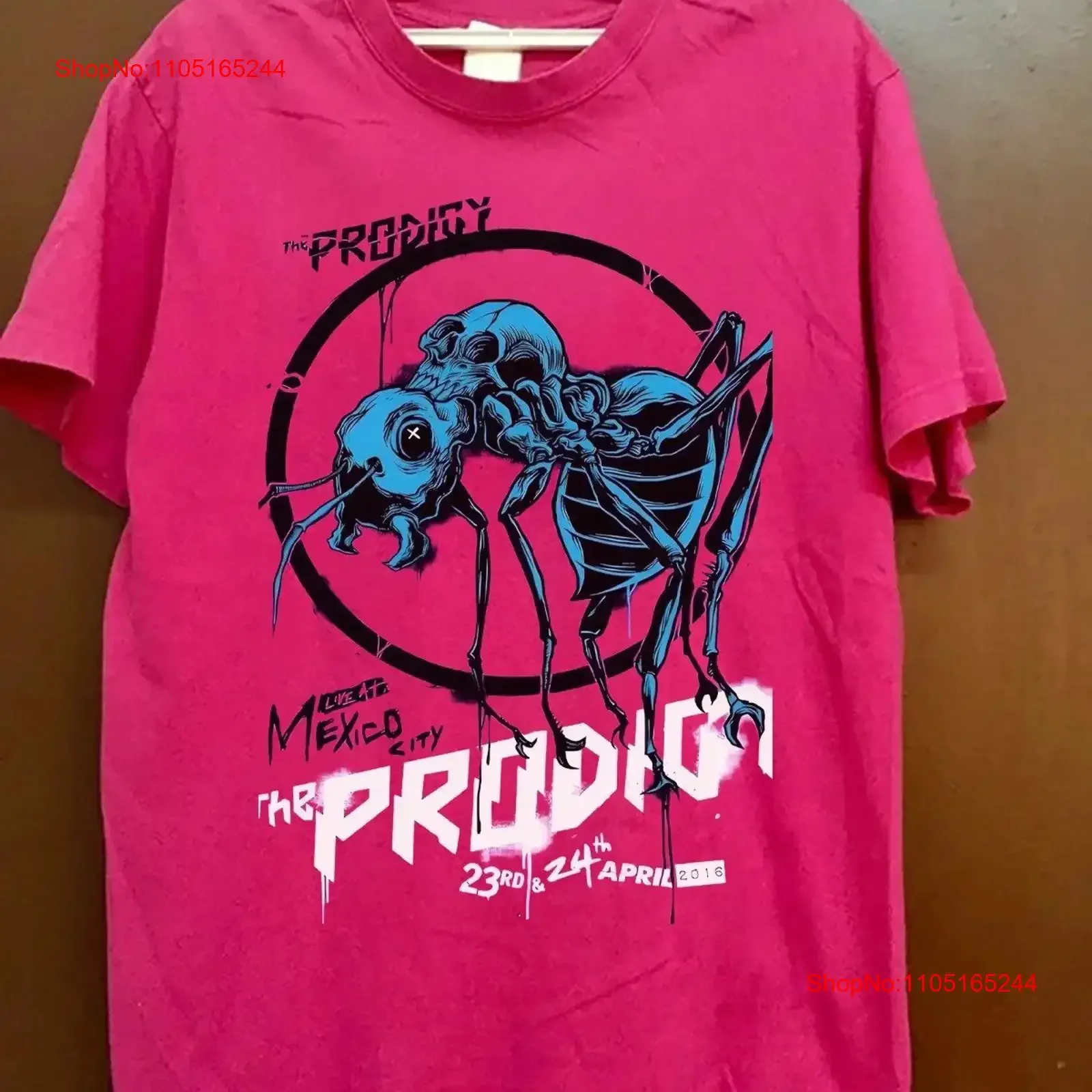 

Редкая футболка The Prodi gy Mexico City 2016, розовая футболка всех размеров, хорошая новая винтажная модная стильная футболка с рисунком, мягкая, стильная, повседневная