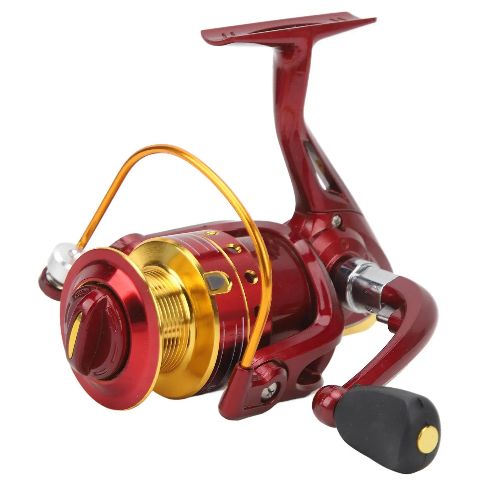 

Fishing Reel with 8 Bearings, Comfortable Grip & Integrated Molding - Strong 5.2:1 Gear Ratio for camping