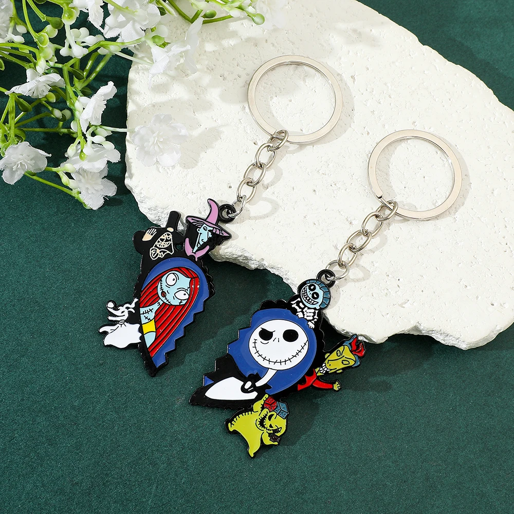 The Nightmare Before Christmas sleutelhanger Sally Jack Skellington Halloween sleutelhanger rugzak sleutelhouder accessoires