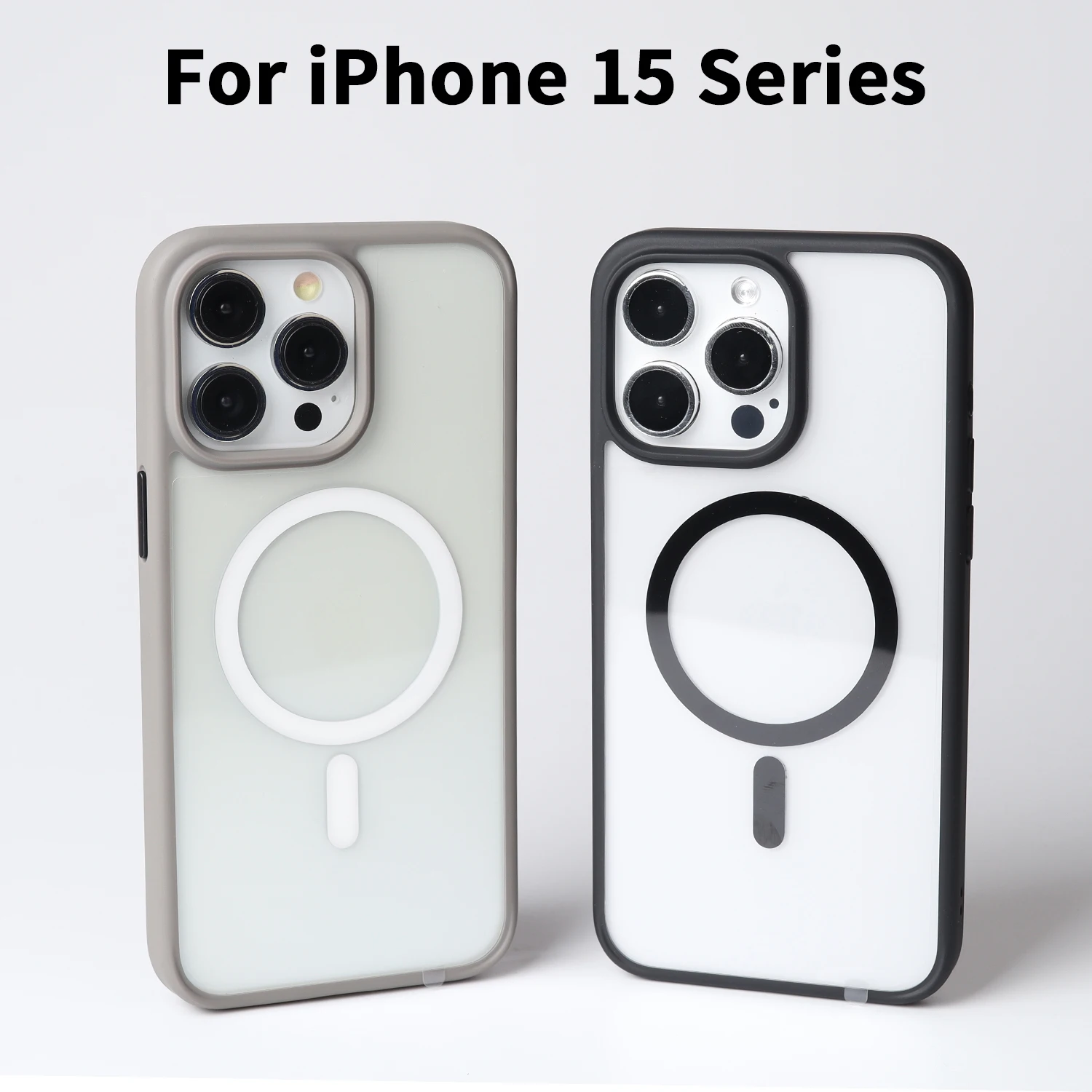 

Magnetic Case For iPhone 15 Pro Max Shockproof Magsafe Wireless Charging Clear Phone Cover For iPhone 15 Pro Case