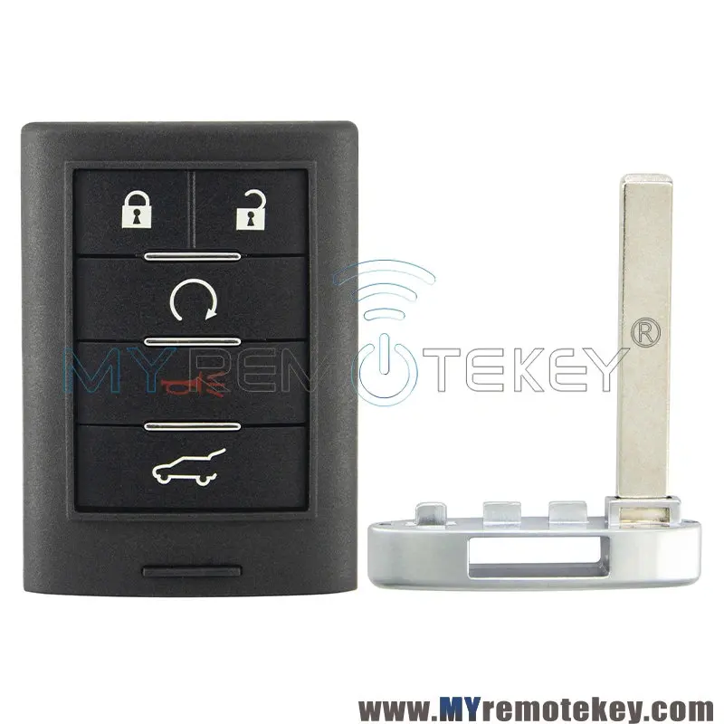 

REMTEKEY FCC M3N5WY7777A Smart key case 5 button for Cadillac CTS Wagon 2011-2014 PN 25843983