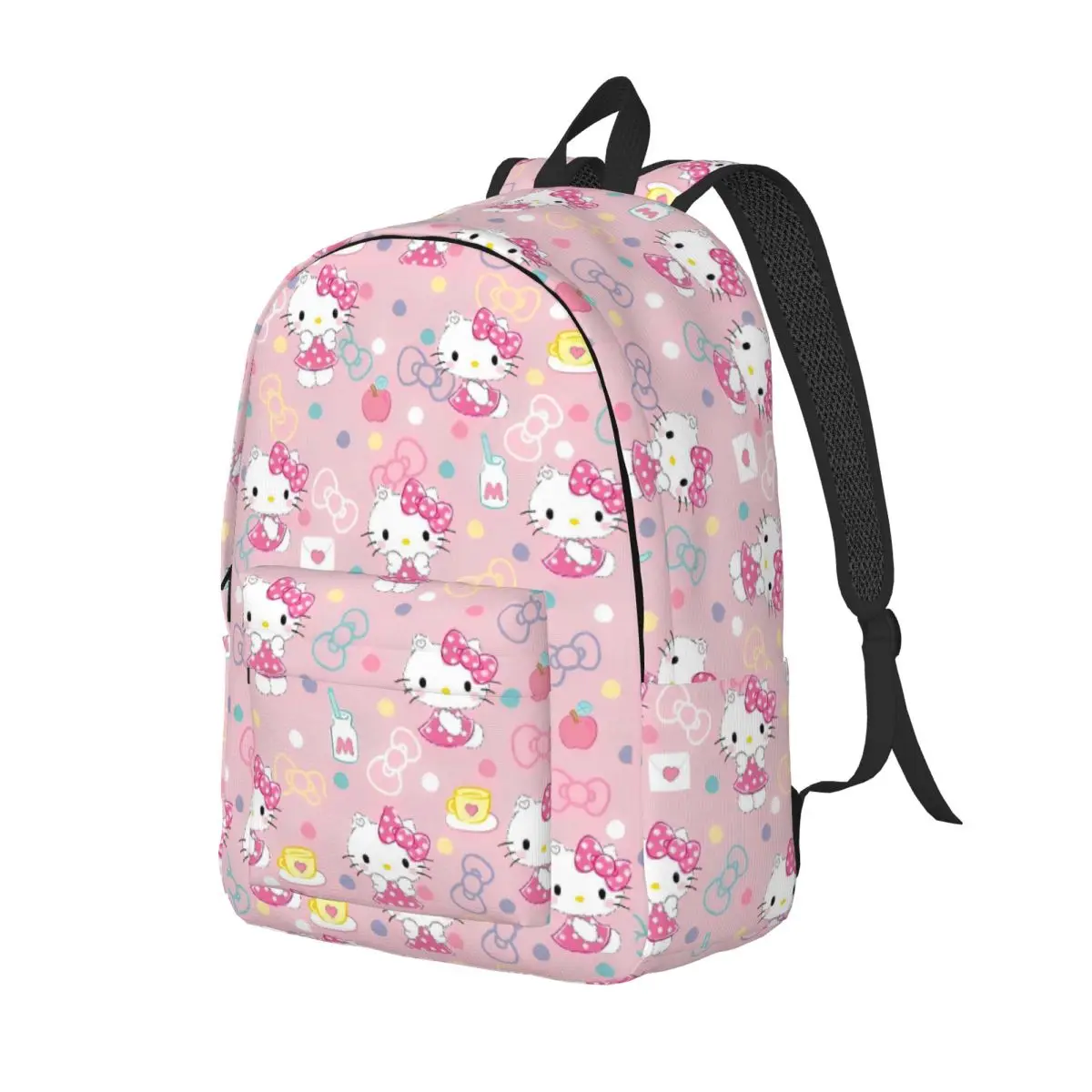 Ransel Kawaii Hello Kitty Ransel Kawaii Tas Sekolah Menengah Besar Latihan Pria Ransel Kustom