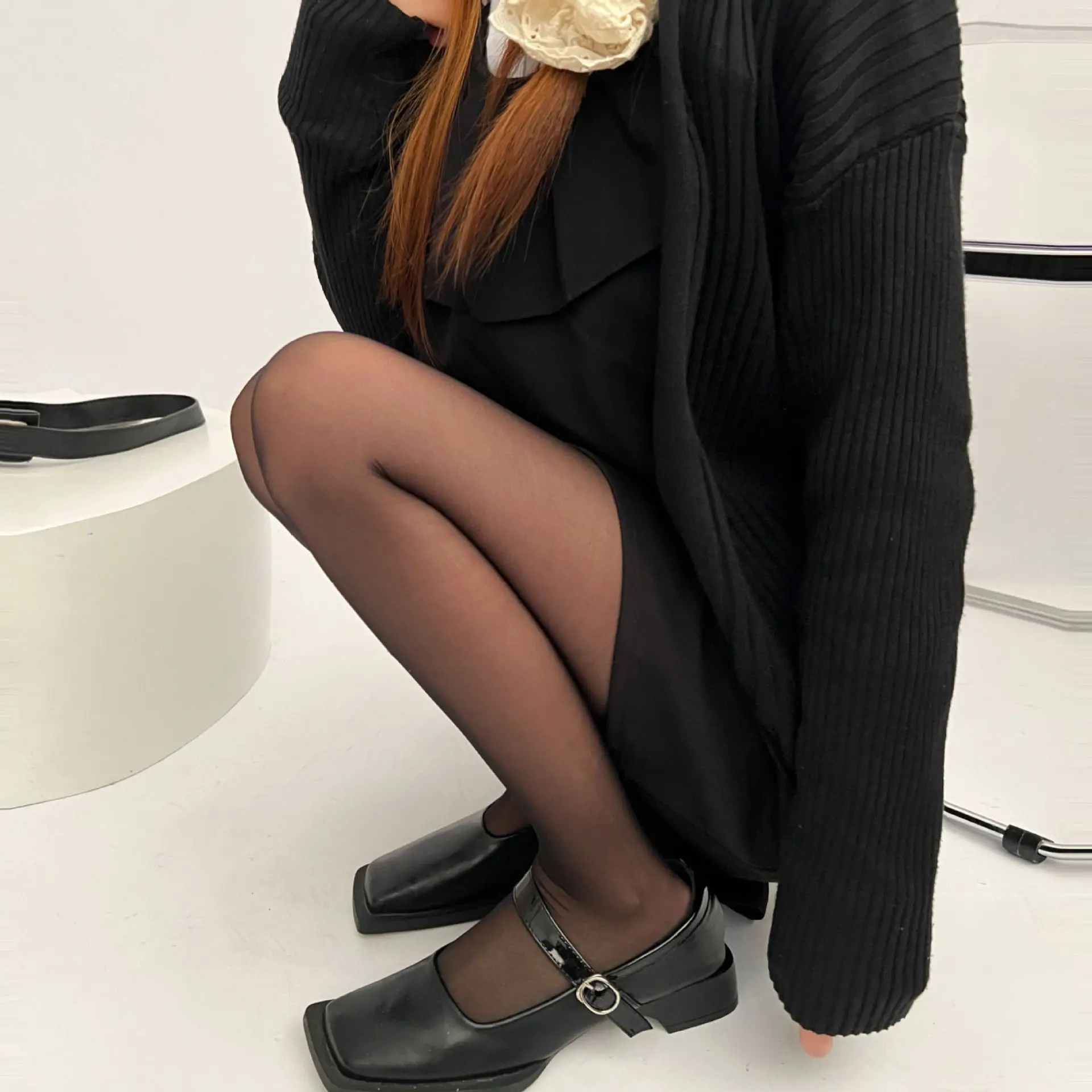 الربيع الصيف لون الحلوى المخملية رقيقة انظر من خلال مثير الساخن فتاة قاعدة جوارب الحرير جوارب طويلة ملونة النساء الجوارب