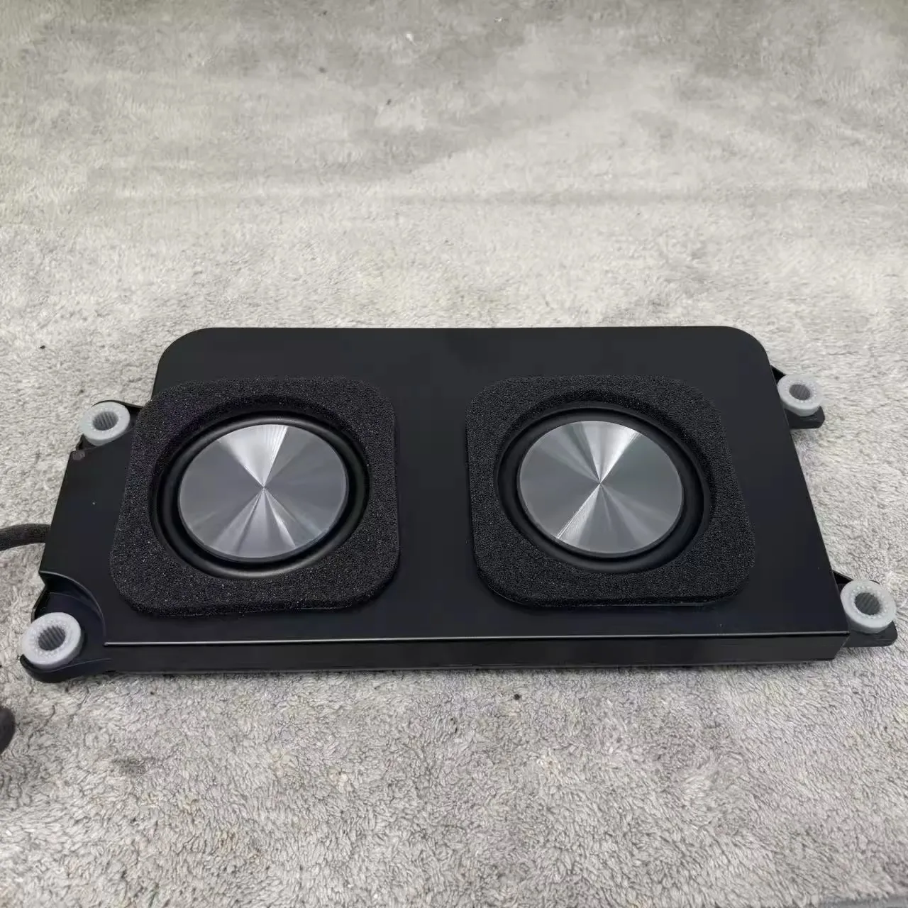 GHXAMP 3 Inch Slim Subwoofer Bass Speaker, Dual Passive Diaphragm ,Waterproof 20W 6Ohm, Ultra-Thin Design (25.5x13.4x3.1cm) 1PC