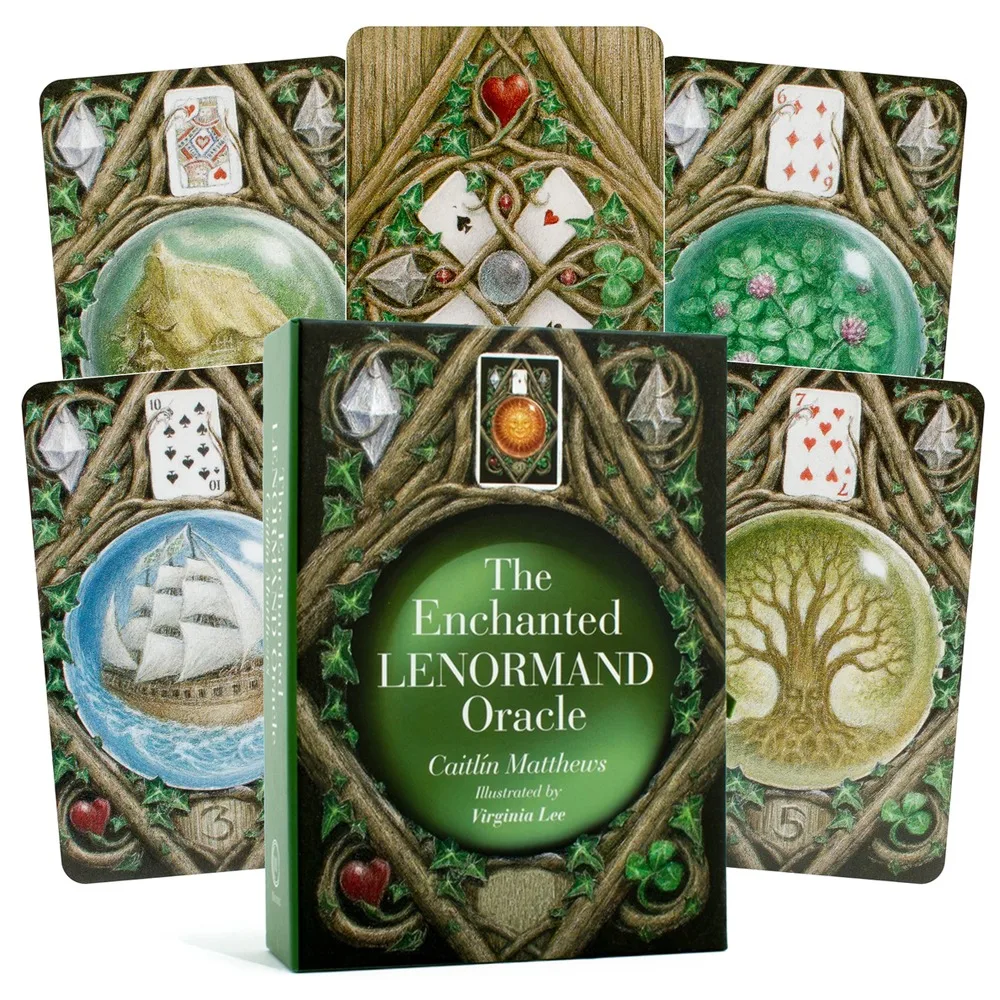 10.4*7.3cm The Enchanted Lenormand Oracle 39 Magical Cards To Reveal Your True Self and Your Destiny