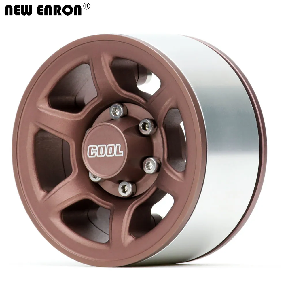 NEW ENRON Aluminium 1.55 inch Beadlock Wheel Rim hub For RC 1/10 Crawler Car tires TF2 Axial 90069 LC70 LC80 jimny CC01