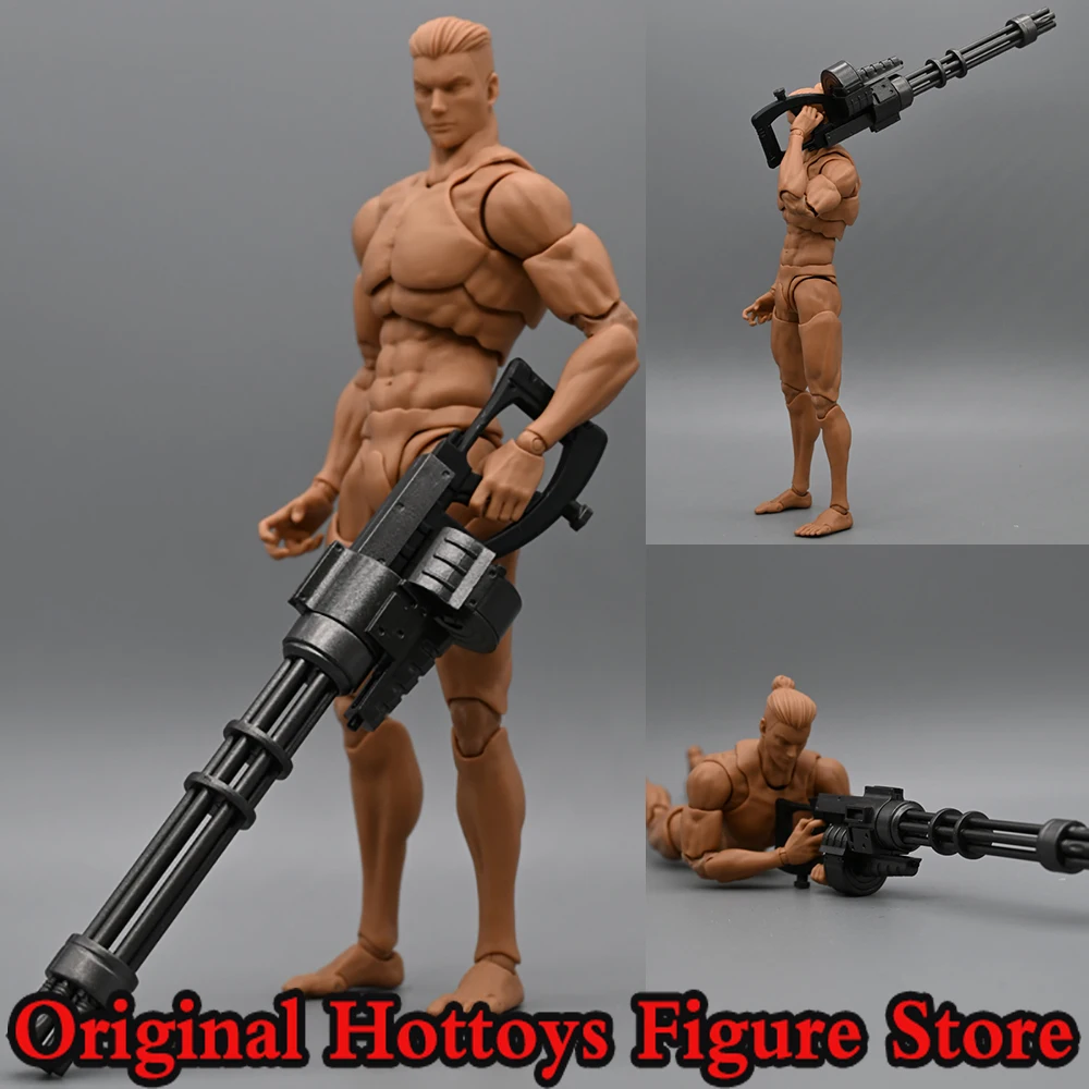 

In Stock 1/12 Scale Male Soldier Scene Accessories Black Heavy Machine Gun Weapon Model For 6-inches Action Figure Doll Toys