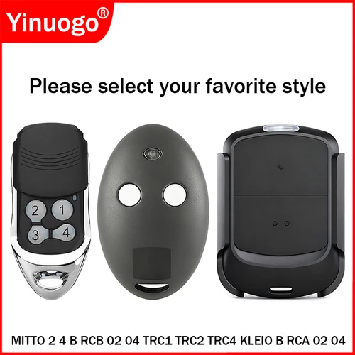 Imagen 2 del producto Control remoto 433MHz código rodante B RCB 02 04 MITTO 2 4 2M 4M RCB02 RCB04 KLEIO Control remoto para puerta de garaje