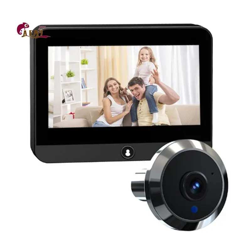 

AEA9-4.3-Inch HD Video Doorbell Tuya Wifi Remote Intelligent Visual Doorbell Built-In 5000Mah Rechargeable Battery