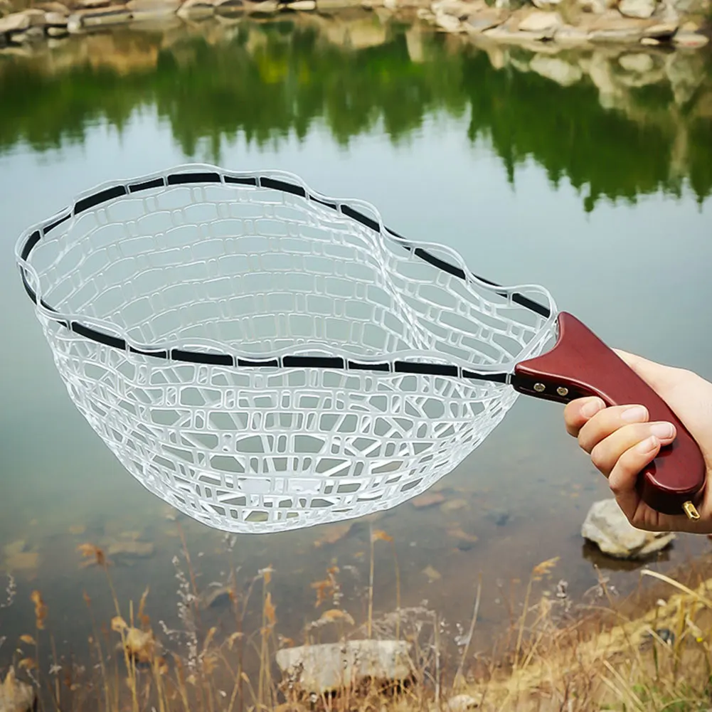 

Рыболовная подсак с деревянной ручкой, подсак для рыбы, складная рыболовная сеть для детей и взрослых в соленой и пресной воде