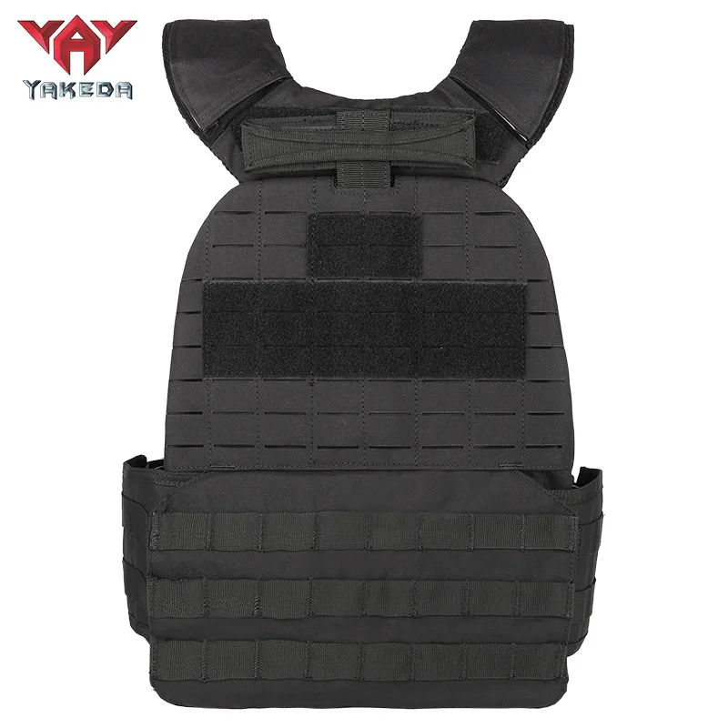 YAKEDA Tactical Vest 500D Nylon Multifunctional Vest Camouflage Combat Protective Vest Adventure CS Combat Training Equipment