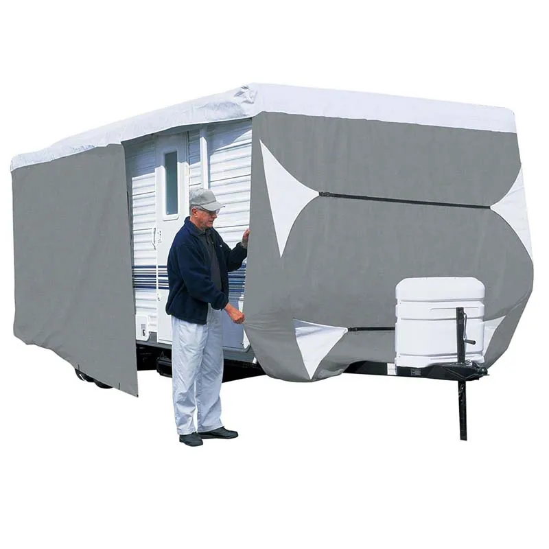 Four-Layer Non-Woven Dustproof RV Caravan Cover for Travel Trailers and RVs Car Cover Accessory