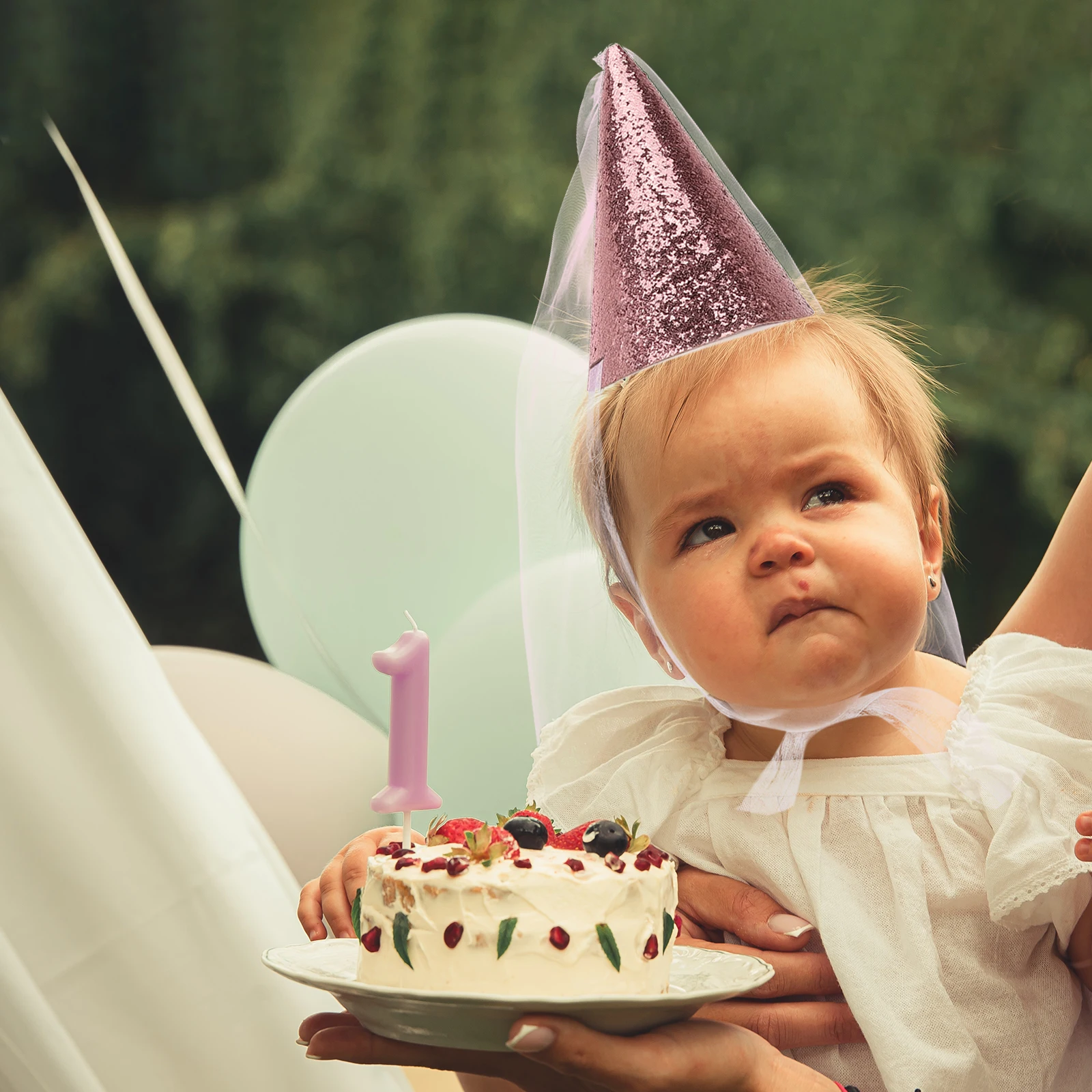 

Birthday Hats Favors Party Hats For Adults Sequins Cone Tulle Party Cone Cap Girl Paper Cap Decorative Supplies Safe Reliable