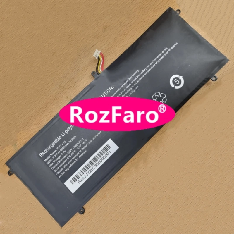 

RozFaro ENVY15 Laptop Substitute Battery 7-pin 6-wire 7.6V 34.2Wh 4500mAh For Echips Envy 15.6in Envy14G-RH-240 Notebook