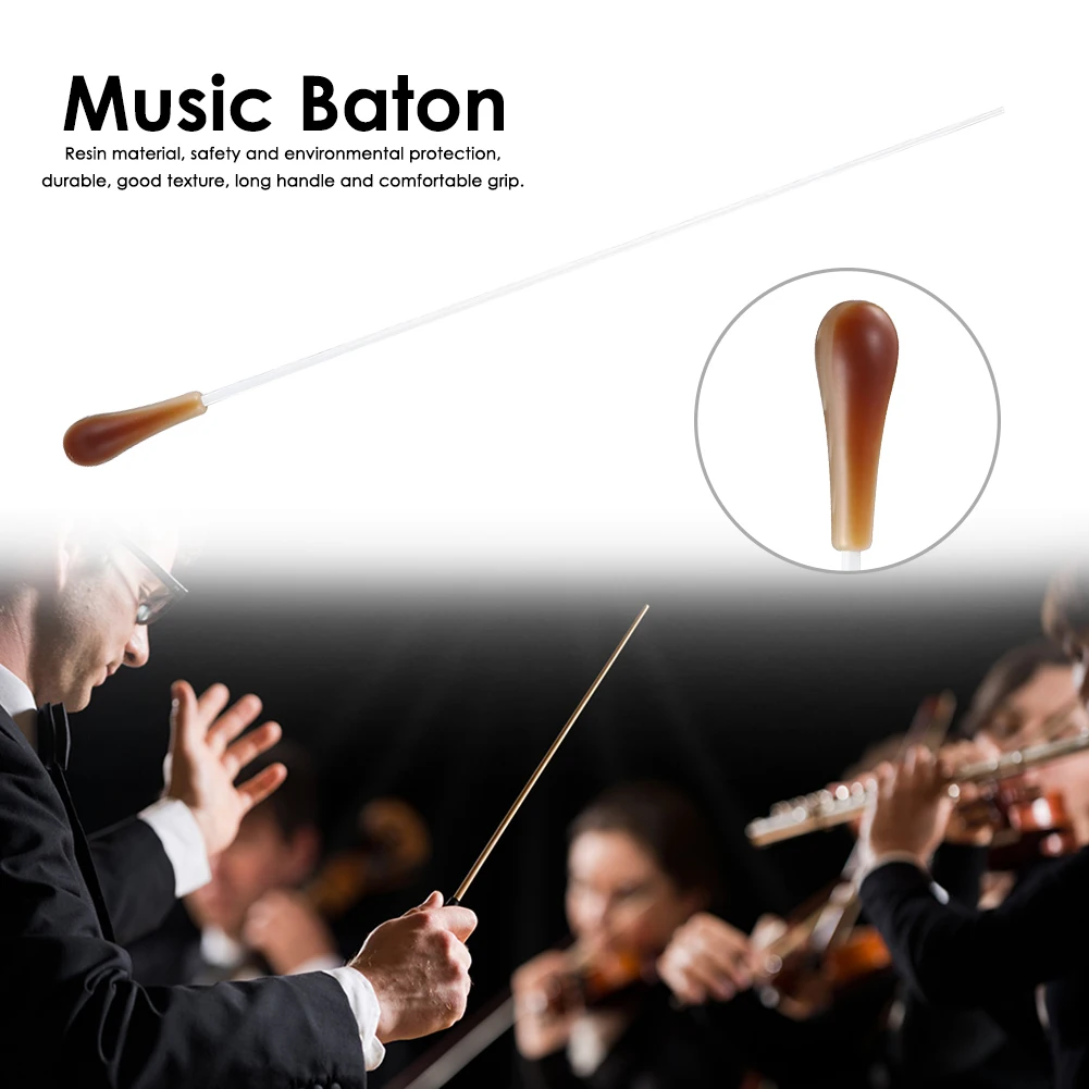Resin Professional Music Baton Stage Performance Director Wand Stick for Concert Orchestra Team Conductor Gift