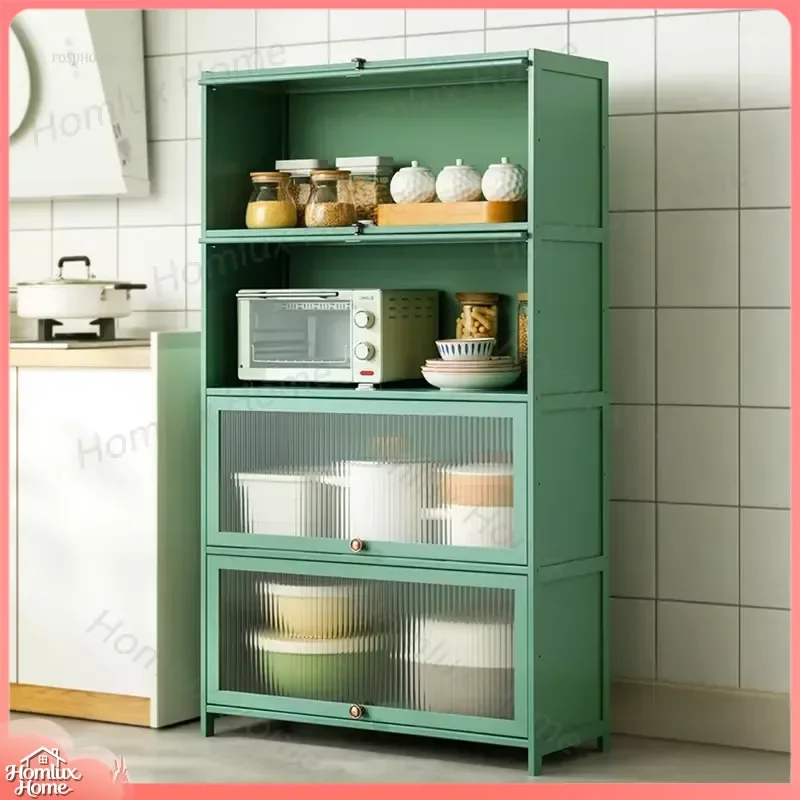 Creative Multi-functional Floor-standing Kitchen Cabinet for Pots Dishes Condiments Storage Organizer Home Kitchen Storage
