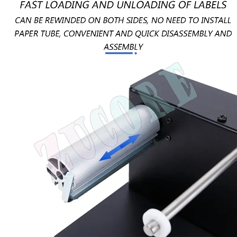 Automatic Label Rewinding Machine 220V/110V/20W Barcode Label Two-Way Rewinding Machine Self-Adhesive Sticker Rewinding Machine