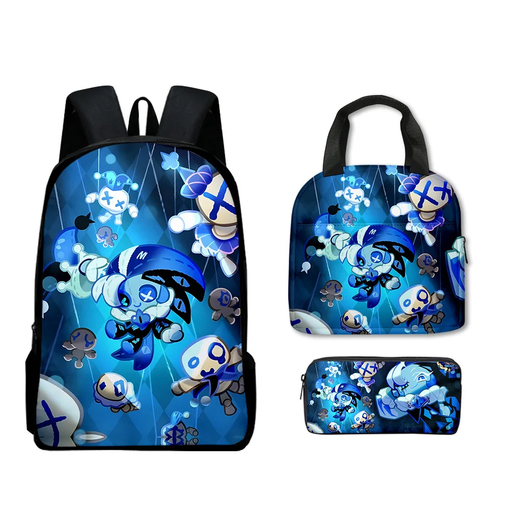 

Trendy Popular Funny Shadow Milk Plush 3D Printed 3pcs/Set pupil School Bags Laptop Daypack Backpack Lunch bag Pencil Case