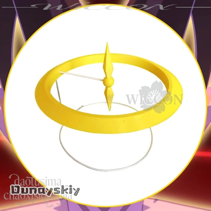 لتقوم بها بنفسك Ss @ أنيمي فندق هاسبين تأثيري آدم ثلاثية الأبعاد حمض البوليلاكتيك قناع الدعائم اكسسوارات أصفر أبيض أحمر شيطان على قناع الملاك هالوين #5