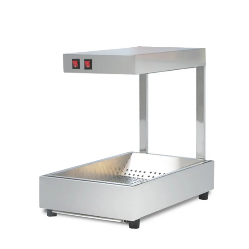 電気チュロス加熱ショーケースマシン卓上フードチップフランスのフライドポテト断熱チュロスウォーマーマシン