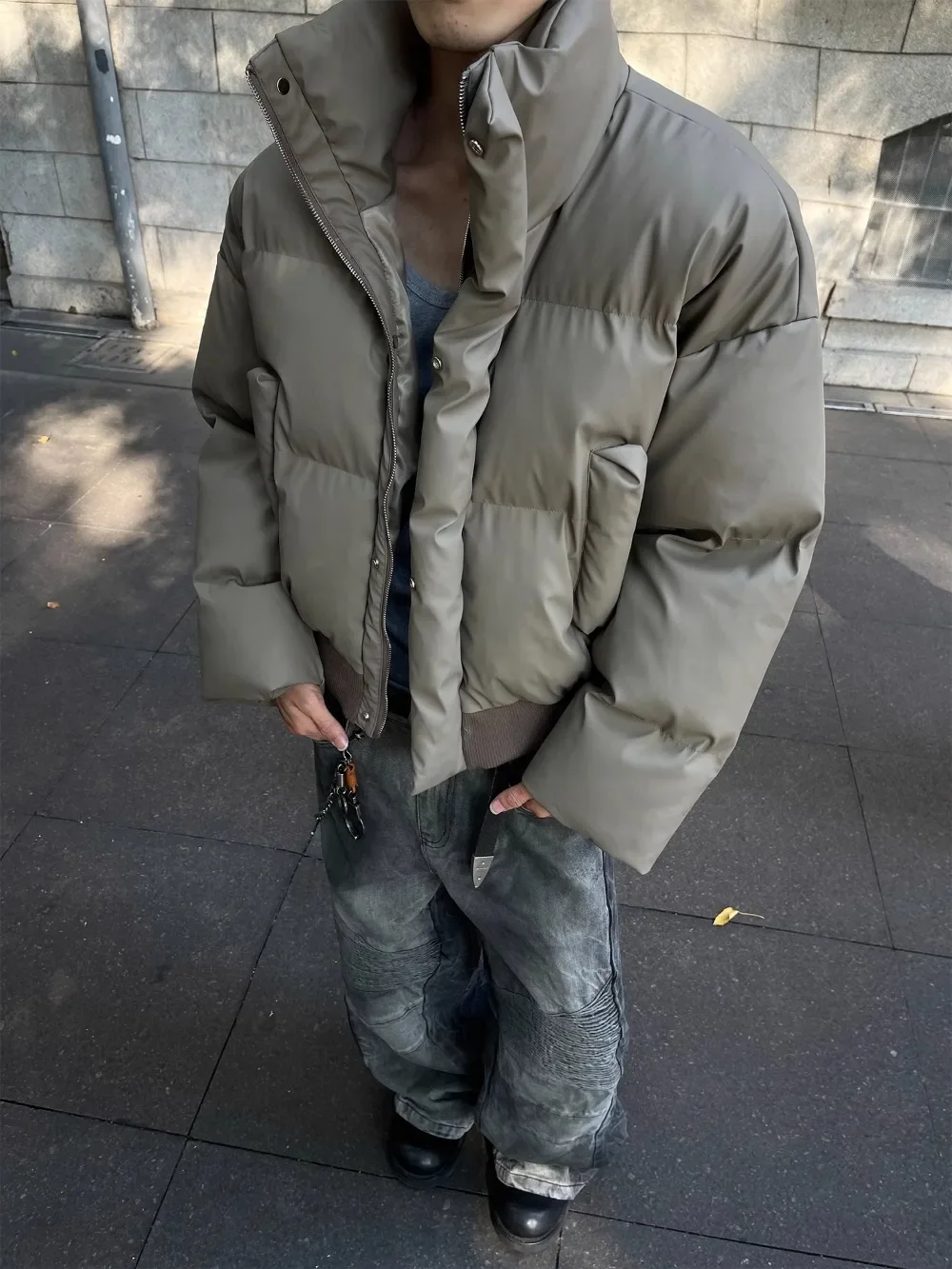 Winter Thickened Cotton Short Puffer Jacket Luxury Men Winter Jacket Couple Coat