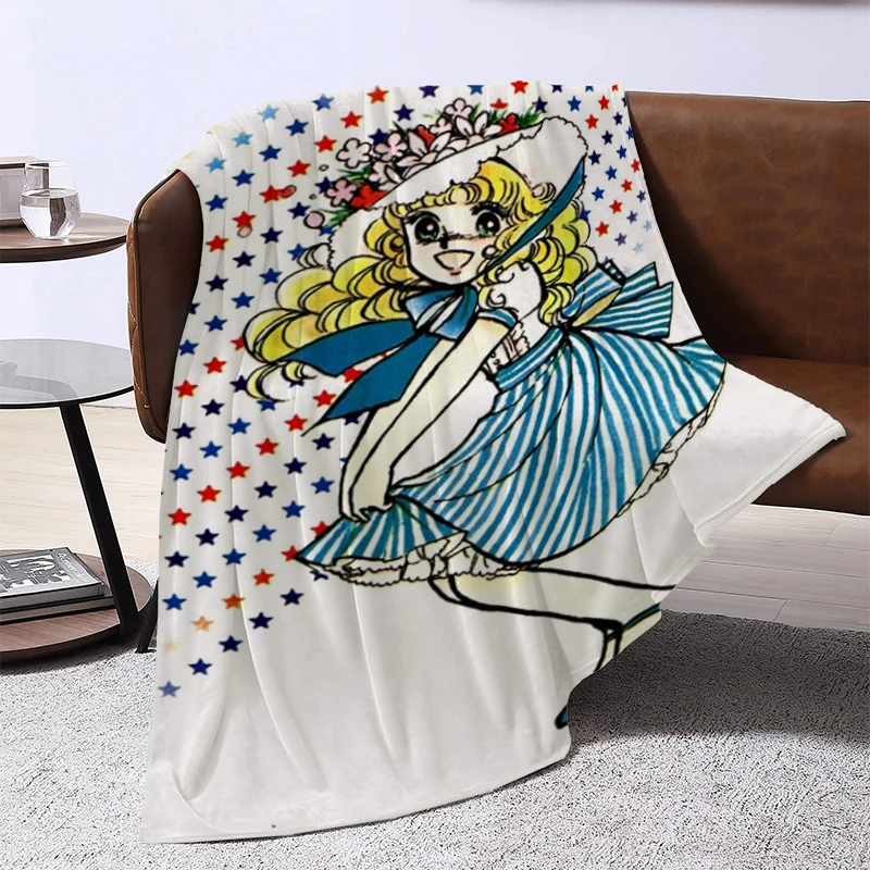 

Candy Candy Anime Blanket Furry Double Bed Comforter Sofa Blankets & Throws Winter Bedspread the Knee Warm Baby Bedspreads Thick