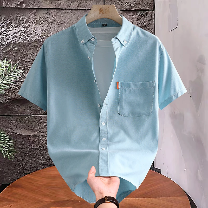 

Casual Short Sleeve Blouse Men's Streetwear Fashion Shirt Streetdress Hombre Male Clothing Spring Autumn Camisa Men's Shirts New
