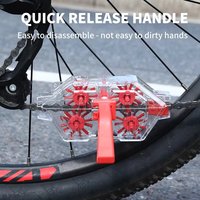 Quick Release/Install Bike Chain Cleaner Transparent Visual Immersion Chain Cleaner Road Bike Cleaning Tools Riding Equipment